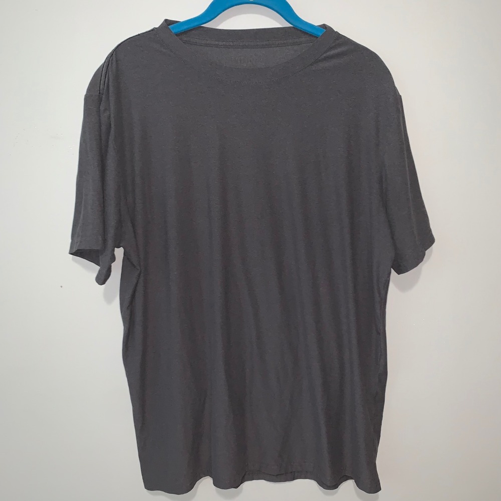 Berkeley Jensen Mens Large Charcoal Gray Short Sleeve Crew Neck T-Shirt Stretch